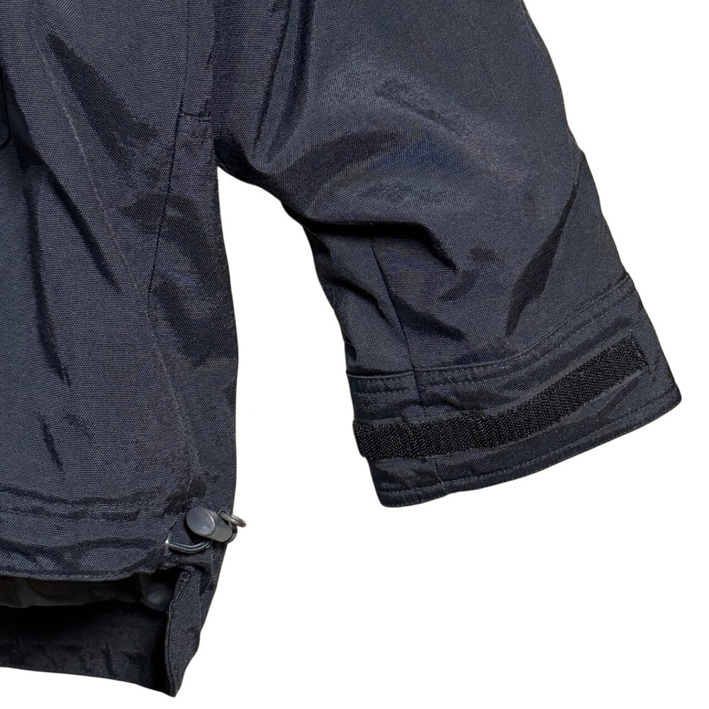 90s Gap Mens Anorak Jacket L Black Fleece Lined Quarter Zip Hooded Gorpcore Vtg - Picture 4 of 7